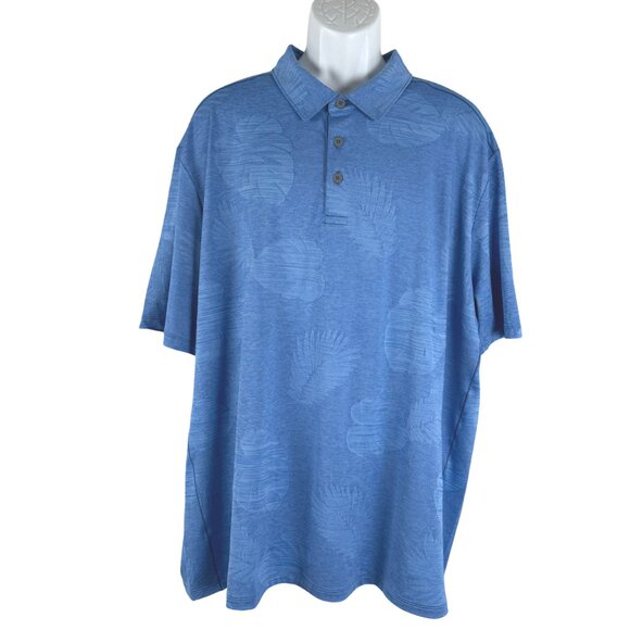 Tommy Bahama Island Zone‎ Polo Shirt 3XL Blue Short Sleeve Printed NWT TP-3241 - Picture 1 of 9